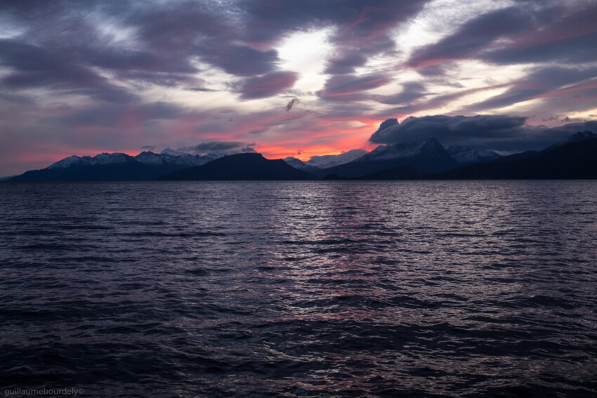 Crépuscule sur le Canal de Beagle - Chili/Argentine 2017